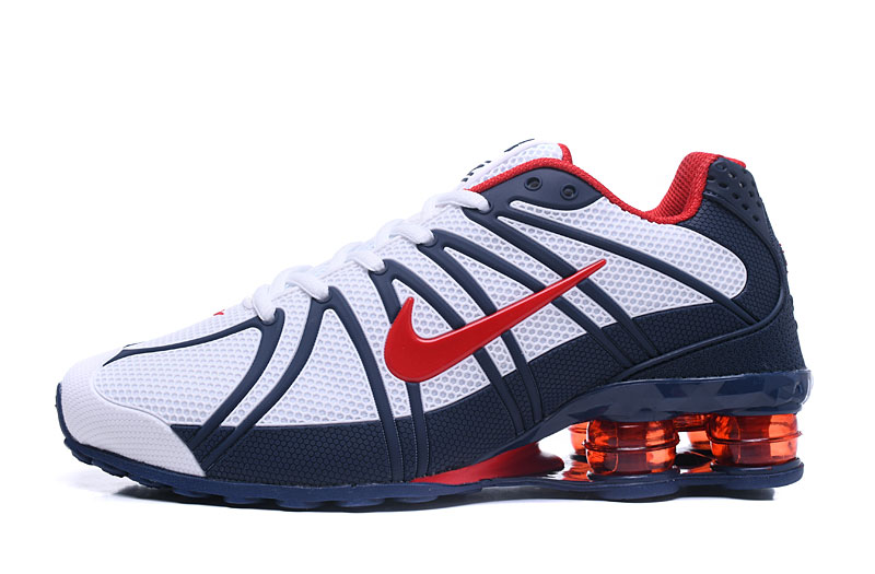 Nike Shox OZ White Blue Red Shoes